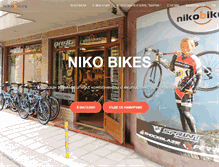 Tablet Screenshot of niko-bikes.com